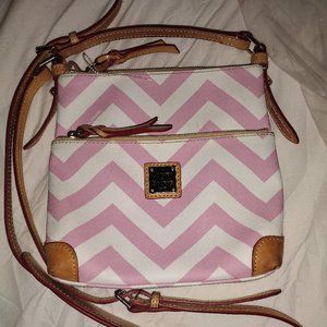 Dooney & Bourqe Pink Chevron Crossbody